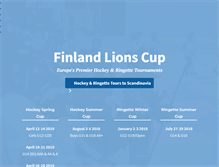 Tablet Screenshot of lionscup.fi